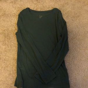 Long sleeve green shirt